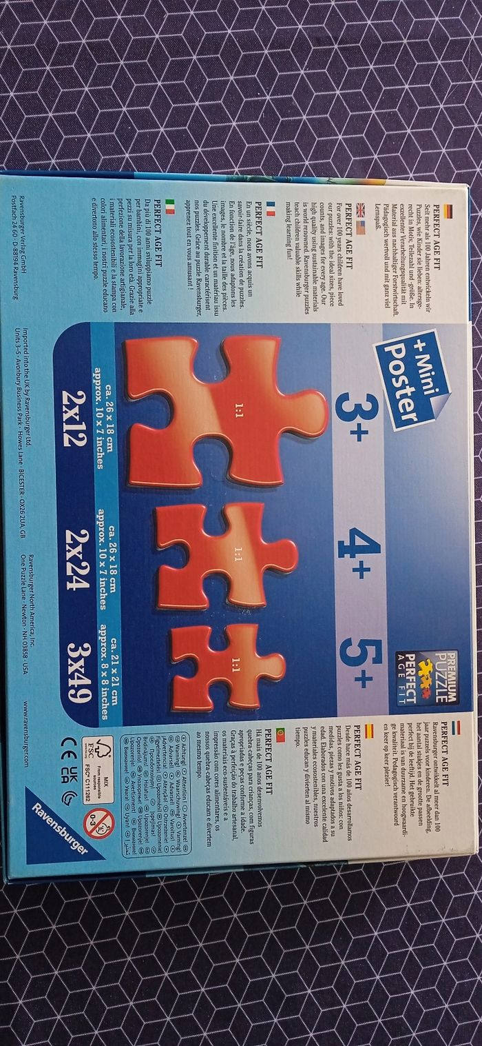 Lot 3 puzzles 49 pièces dinosaure - photo numéro 4