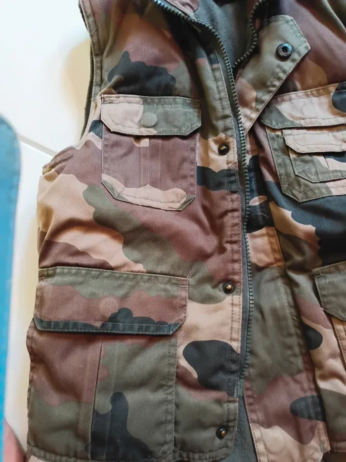 Veste sans manches garçon camouflage - photo numéro 6