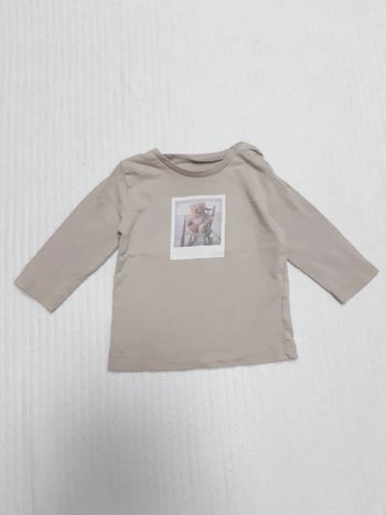 Tee shirt manches longues ours Boutchou 12 mois