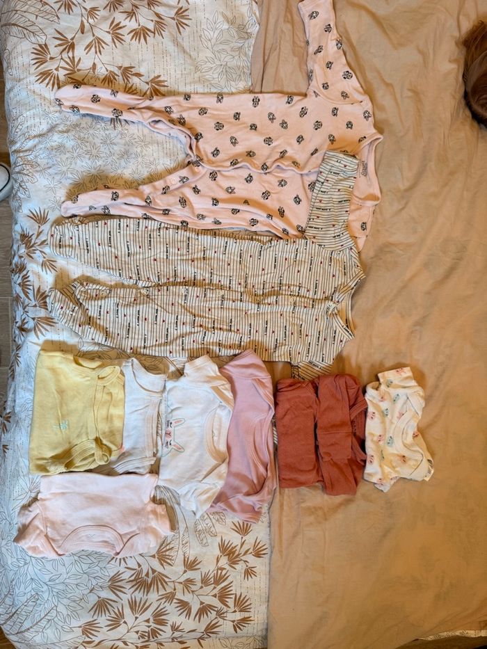lot vêtement été 1 mois fille