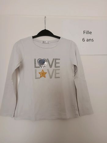 T-shirt ml tex love 6 ans