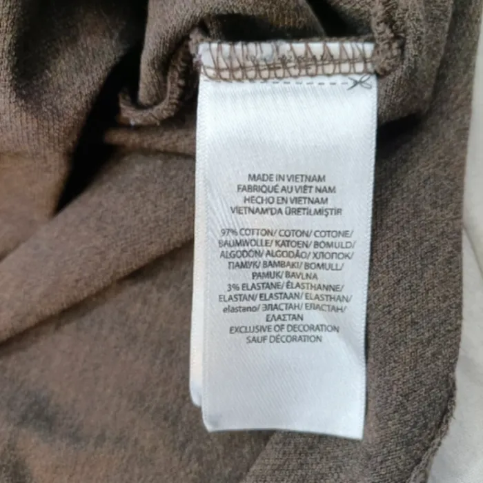 Polo marron slim fit Ralph Lauren en coton stretch, logo vert brodé, taille M homme A1197 - photo numéro 9