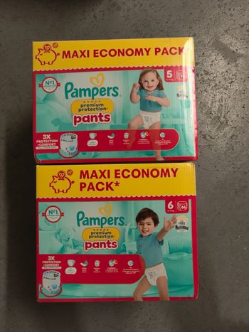 Pampers pants premium protection T5+T6 (140 couches )