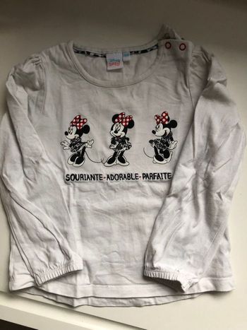 T shirt manches longues Disney Minnie
