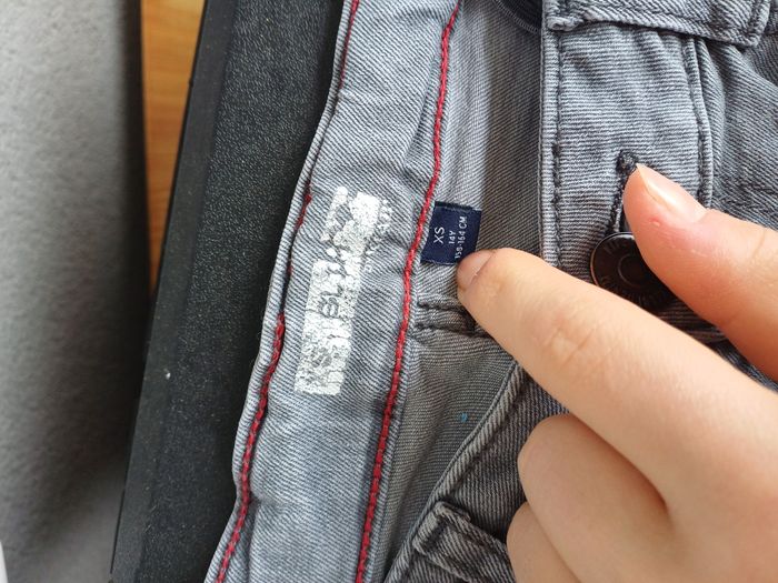 Jean gris xs 14ans slim - photo numéro 3