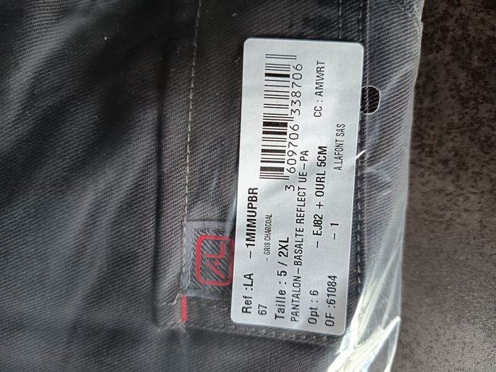 Pantalon de travail Lafont taille XXL neuf - photo numéro 5