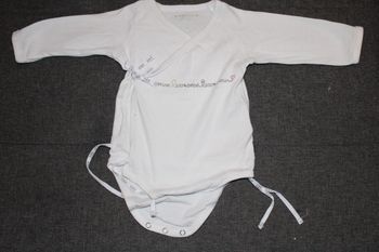 Body blanc à manches longues