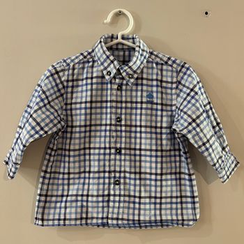 Chemise River Woods à carreaux bleus