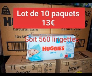 Lingettes bébé Huggies