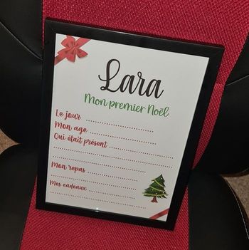 Affiche premier noel Noël