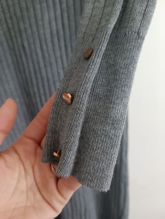 Robe pull grise taille L - photo numéro 5