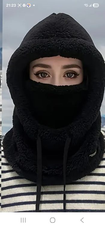 Cagoule chaude 3 en 1. TU.