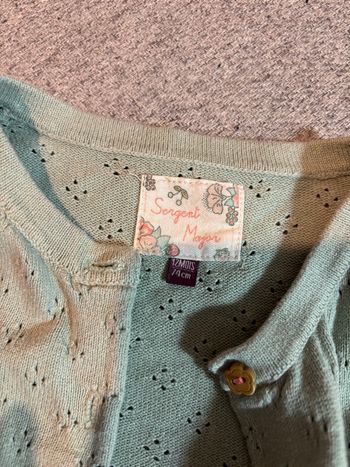 Gilet vert clair sergent major