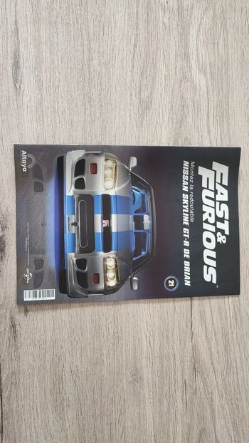 Fascicule numéro 21 n°21 seul sans pièce Nissan Skyline GT-R R34 Fast & Furious de Brian O'Conner 1/