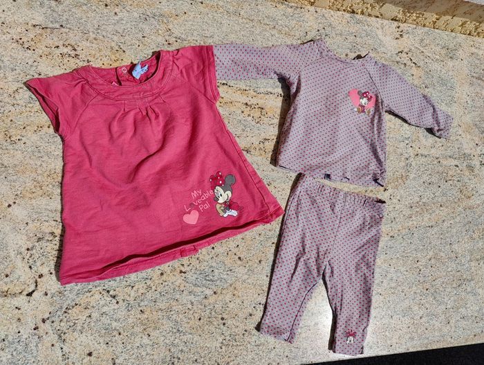 Ensemble 3 pièces Minnie 9 mois
