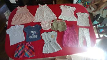 Lot de vêtements fille 9 mois léger