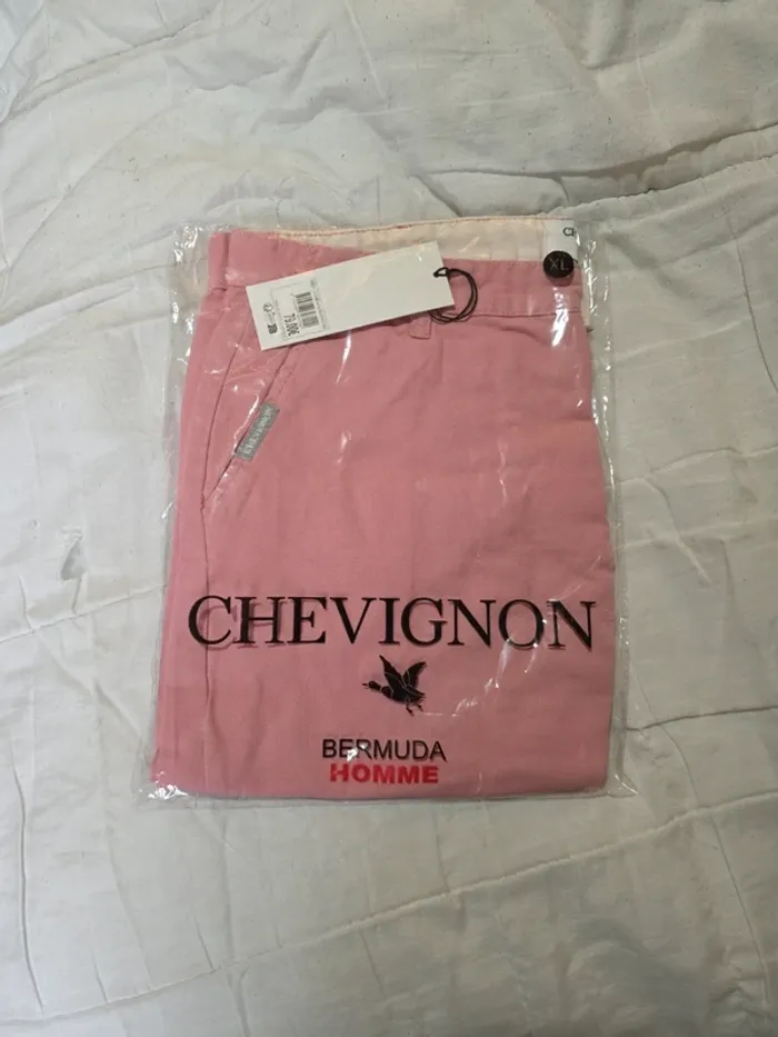 🌸 Bermuda Chevignon rose – taille XL – neuf avec étiquette