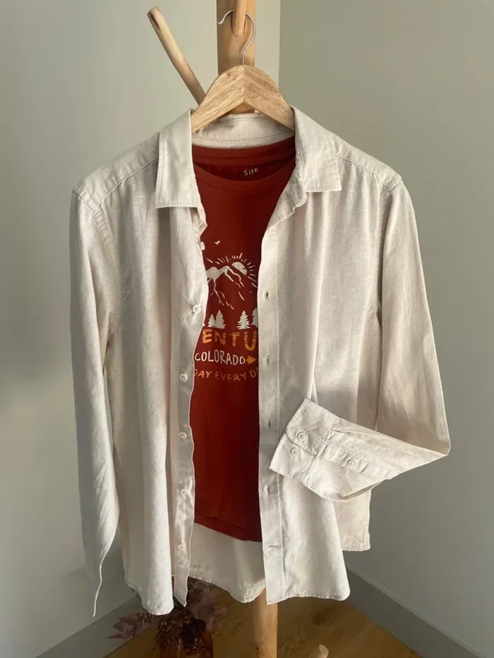 Chemise beige