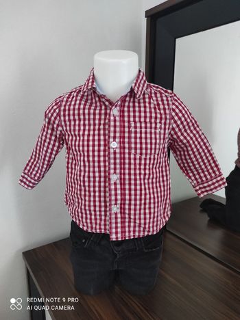 Chemise carreaux rouge