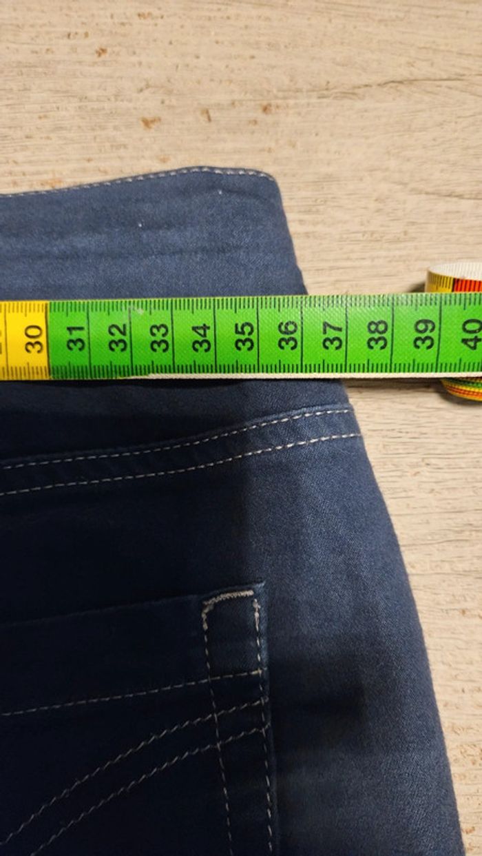 Pantalon bleu tirant sur le mauve, skinny stretch, Benetton, taille 11/12 ans, très peu mis - photo numéro 12