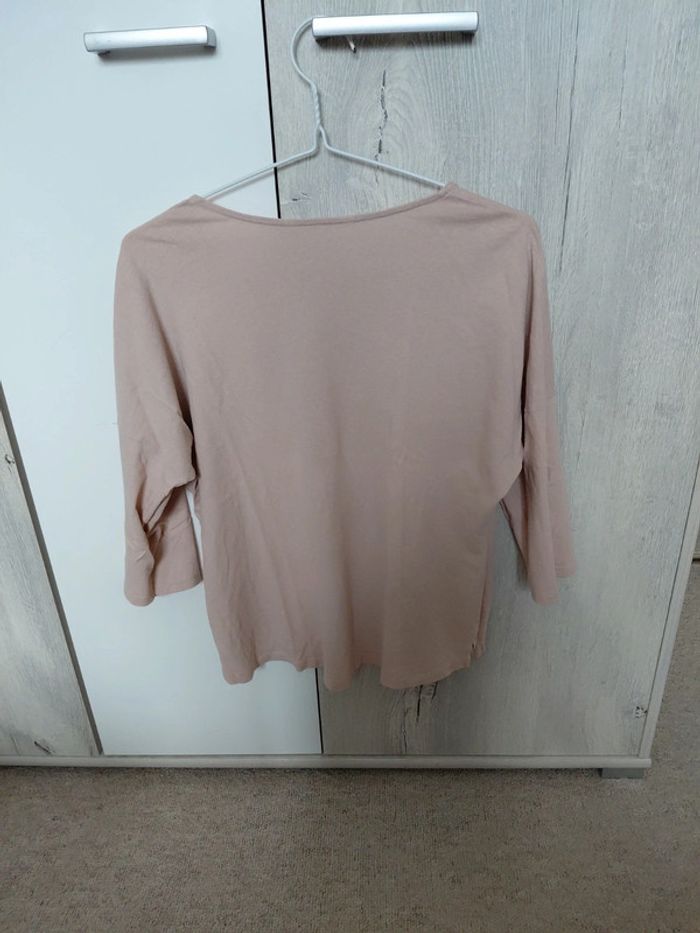 T shirt manches 3/4 bois de rose M - photo numéro 2