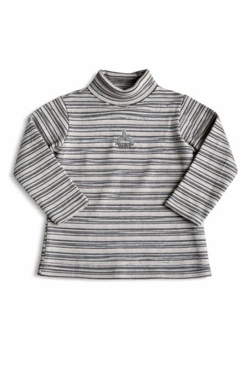 T-shirt manches longues, garçon, col montant. 5 ans. Kid cool.