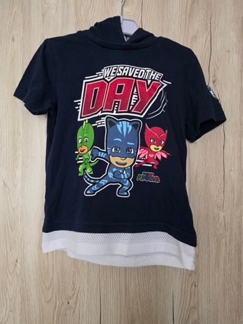 TEE-SHIRT À CAPUCHE PYMASKS TAILLE 6ANS COULEUR BLEU MARINE