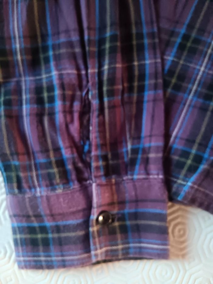 Chemise à carreaux mauve taille 36 Primark - photo numéro 2