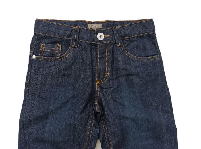 Bermuda jean bleu marine. Short long. In Extenso. Coton. Polyester. Taille 8 ans. 125 - 131 cm - photo numéro 2