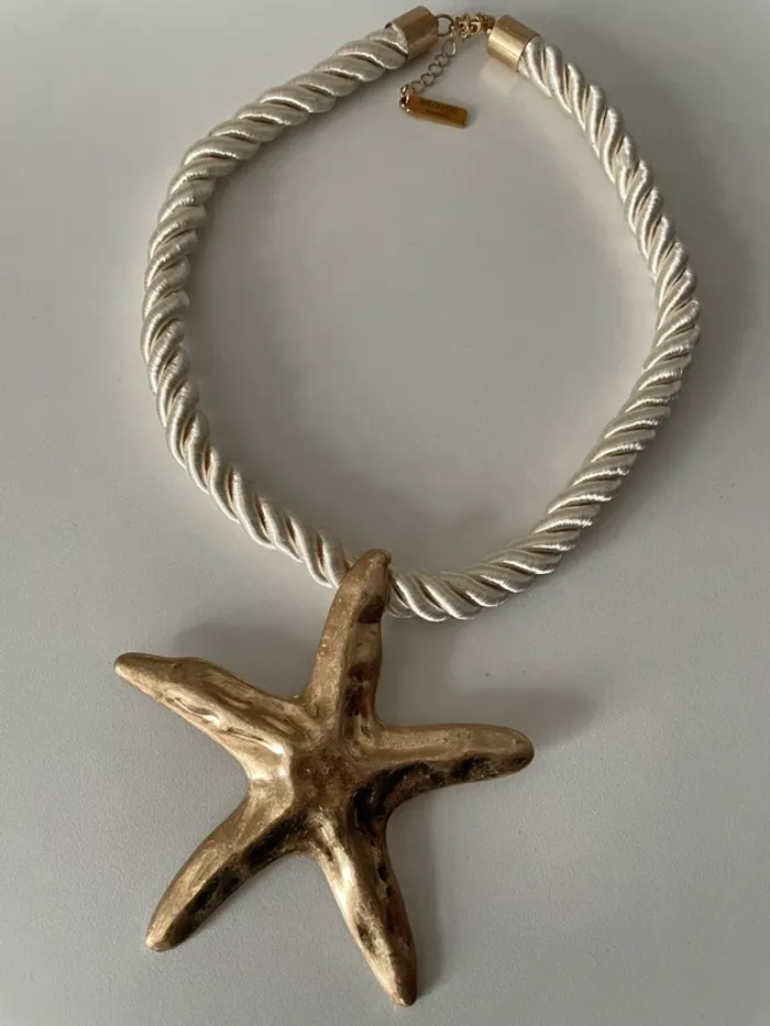Collier étoile de mer doré Weekend Max Mara - photo numéro 7