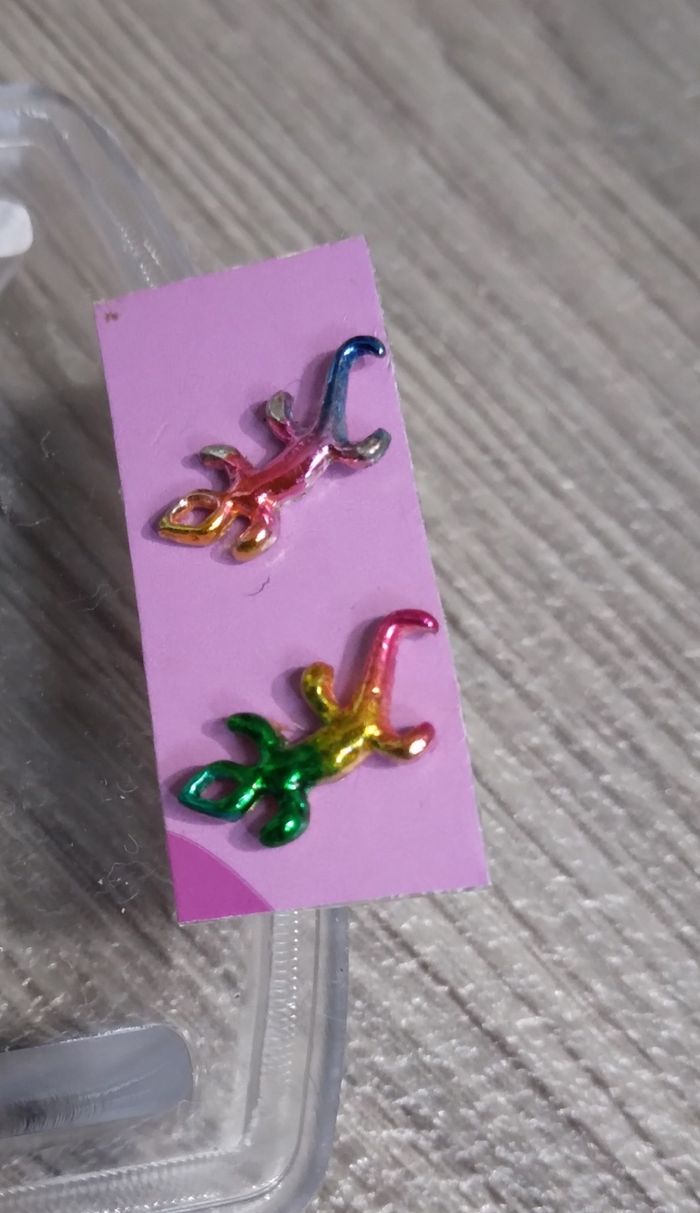 Boucle d'oreilles lézard