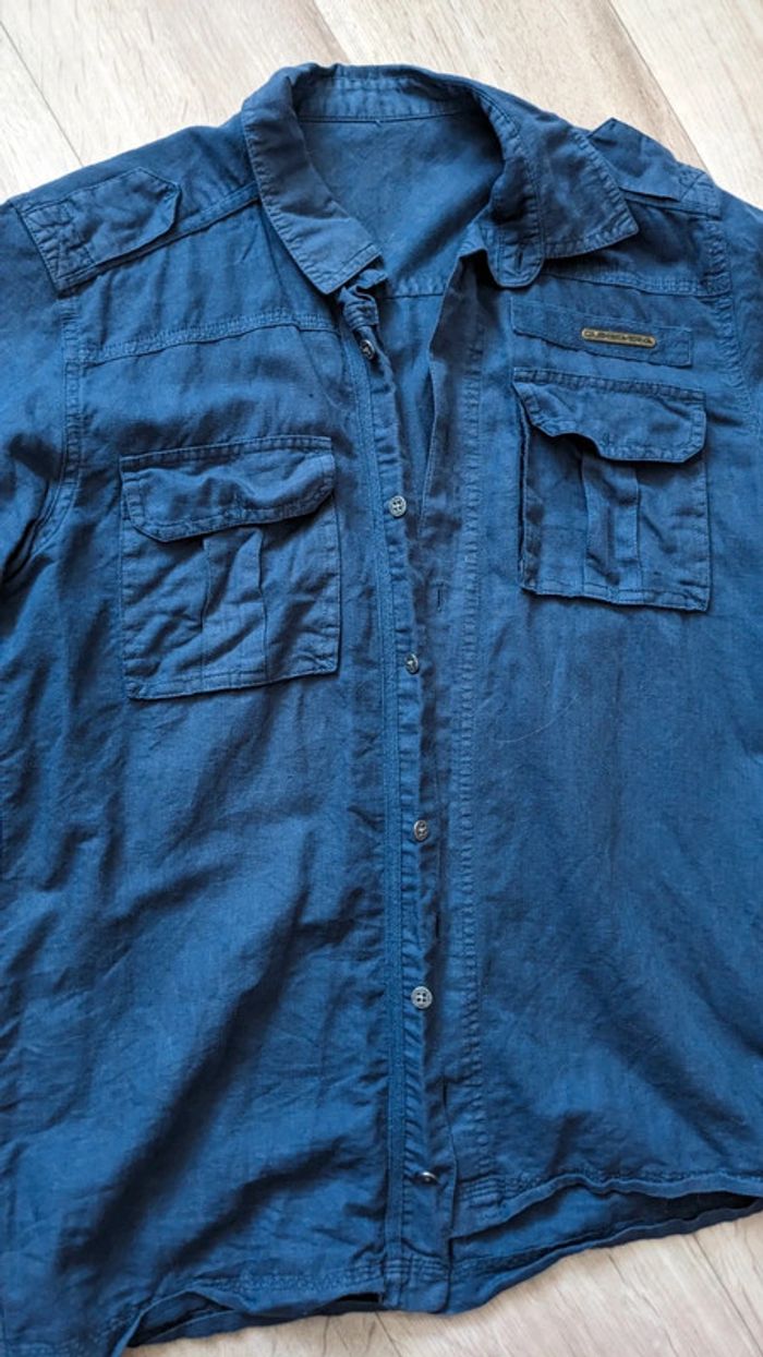 Chemise Casual Coton et Lin Marine Quicksilver M - photo numéro 4