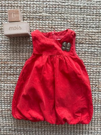 Robe velours côtelé Obaibi 6mois / 68cm