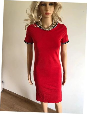 Robe rouge à manches courtes JBC taille XS bon état