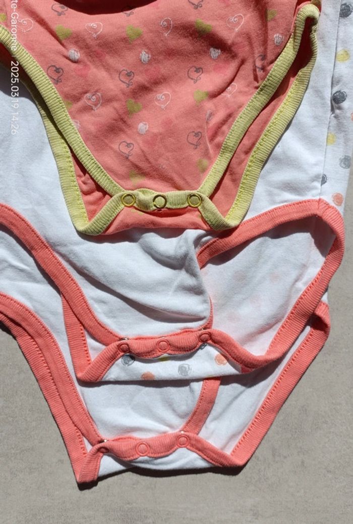 Lot de 3 bodies manches courtes - 24 mois - photo numéro 9