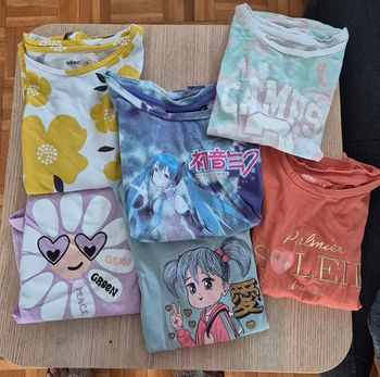 Lot de 6 t-shirts manches courtes