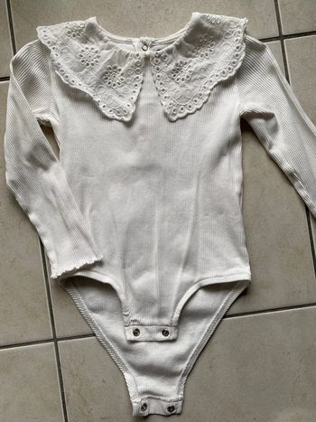 Body col Claudine dentelle blanc Kiabi