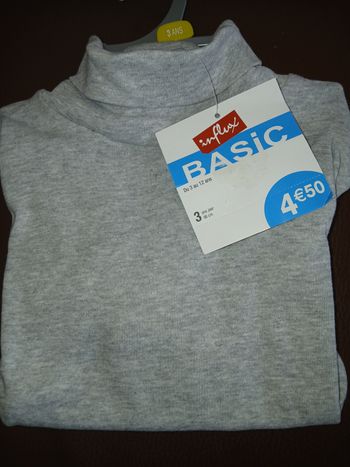 sous pull gris 3 ans 