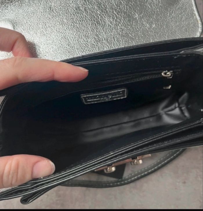 Sac bandoulière minelli argenté - photo numéro 8