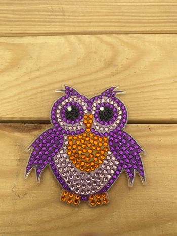 Magnet hibou 🦉 en Diamond painting
