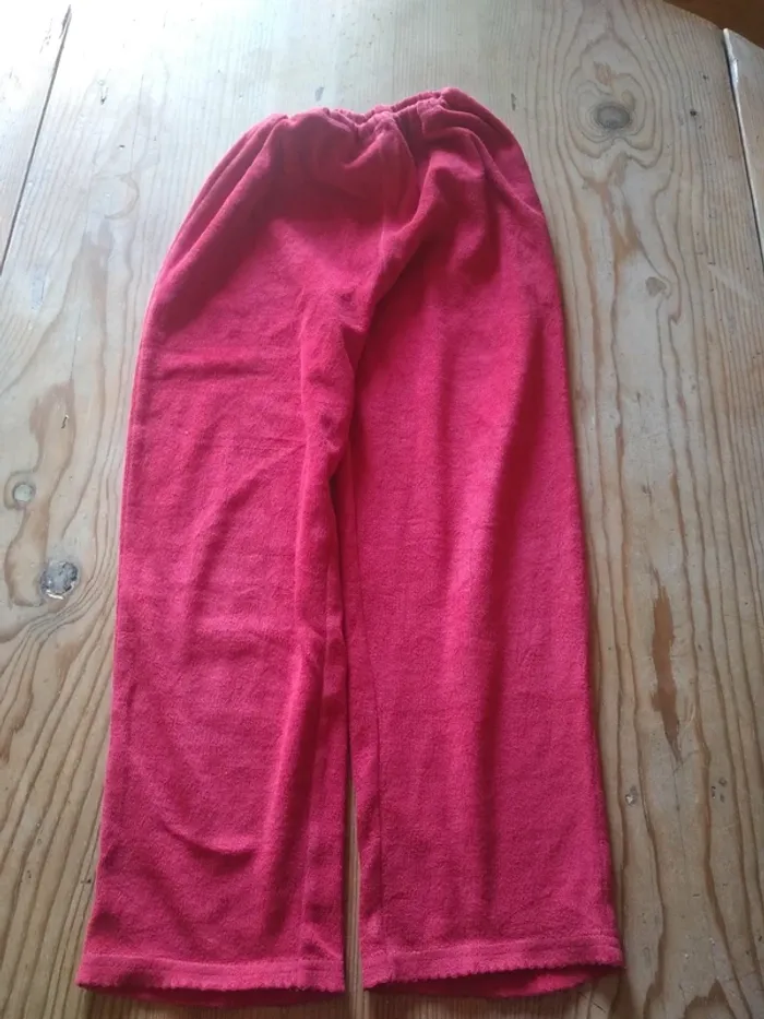 Pyjama Velours Fille Bordeaux - photo numéro 6