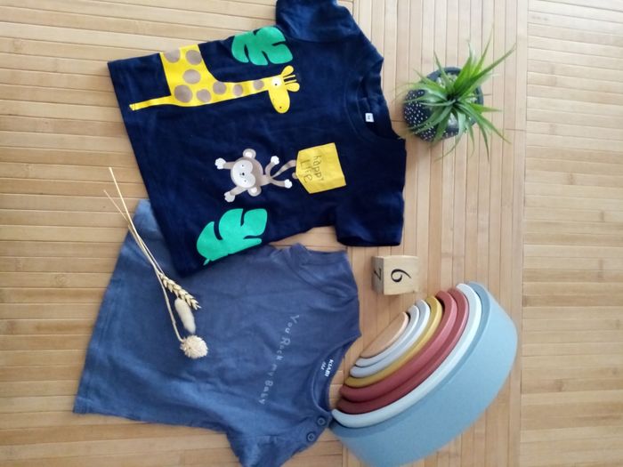 Lot de 2 Tee-shirt manches courtes 6mois garçon