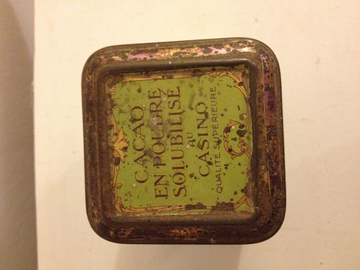 Ancienne boite publicitaire cacao casino en métal pour collectionneur - photo numéro 6