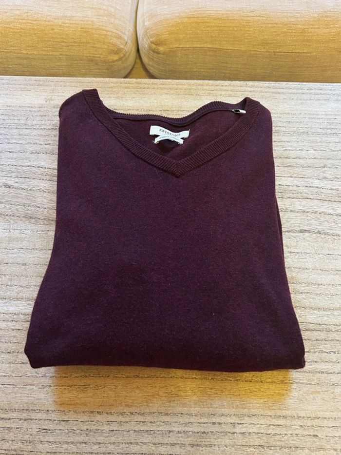 Pull cardigan col V en coton Keystone - photo numéro 3