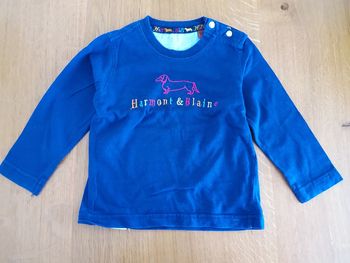 Maillot bleu marine ML H&B 12 mois
