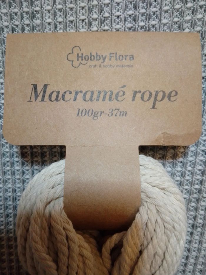 Corde de macramé coton - Hobby Flora - photo numéro 2