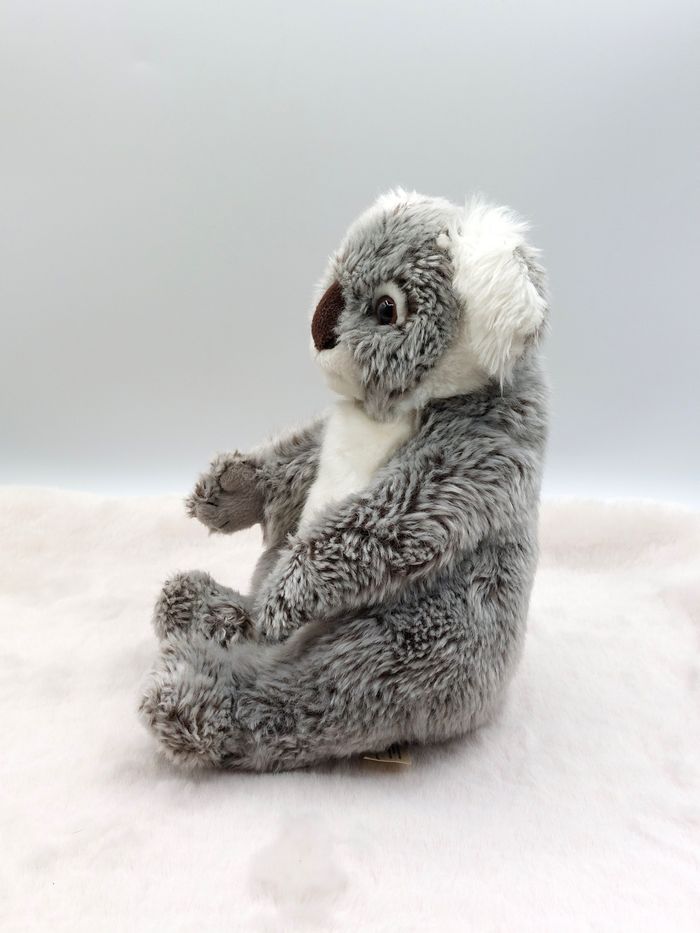 Vintage peluche koala gris blanc marron WWF 1986 World wide Fund 24 cm doudou - photo numéro 3