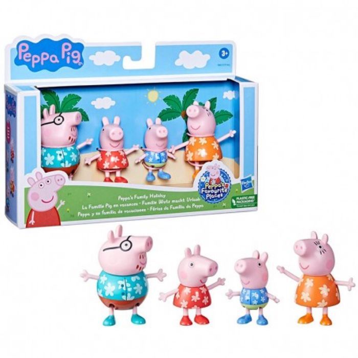 La famille Pig en vacances figurine peppa pig jouet