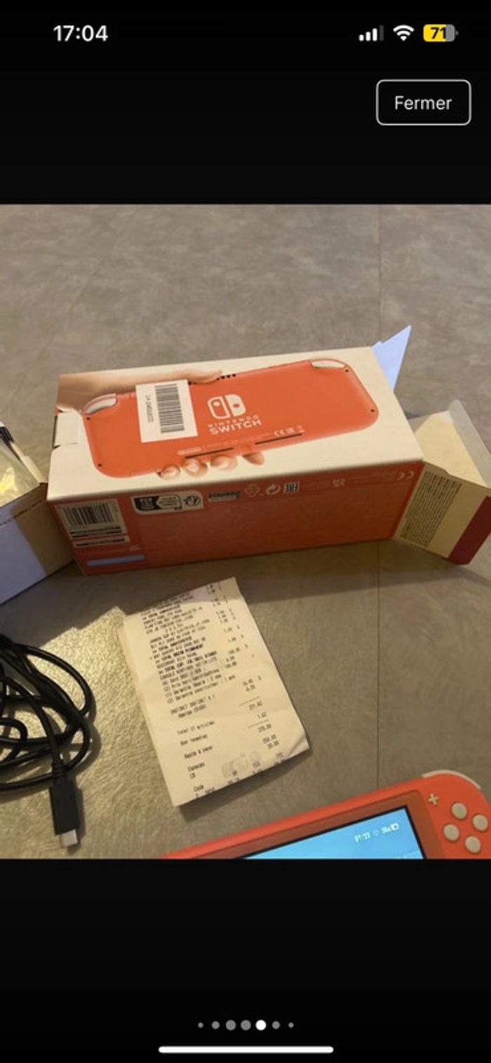 Nintendo switch lite rose encore sous garentie 2 ans - photo numéro 5