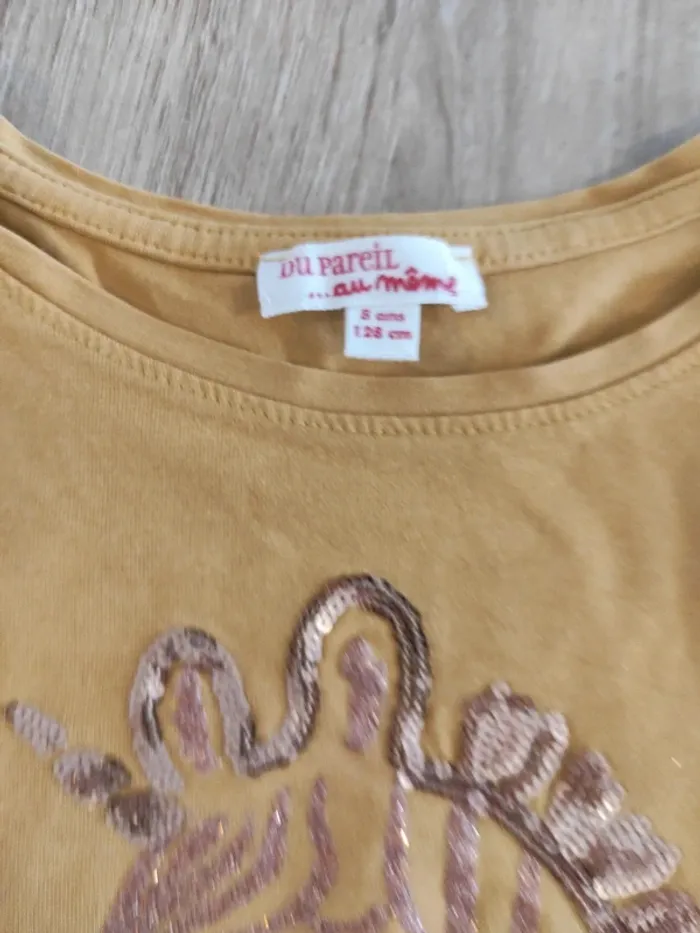 Tee shirt fille du pareil au même - photo numéro 3